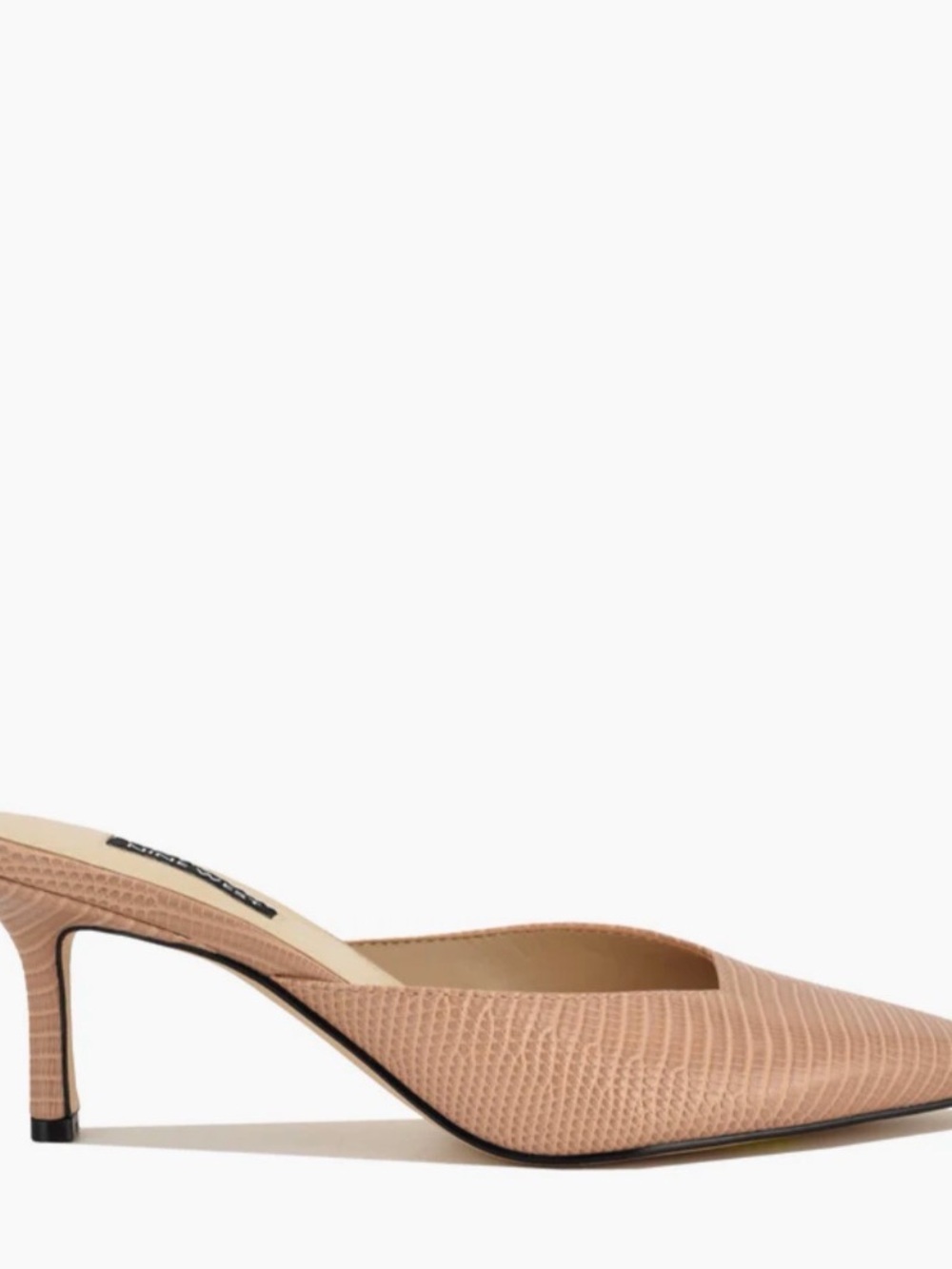 Nine West Women's Camenla Tan Slip-On Pointed-Toe Mules - Picture 6 of 10